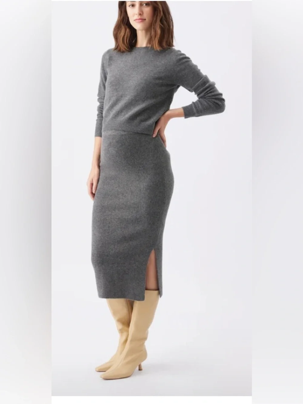 Ripe knit skirt